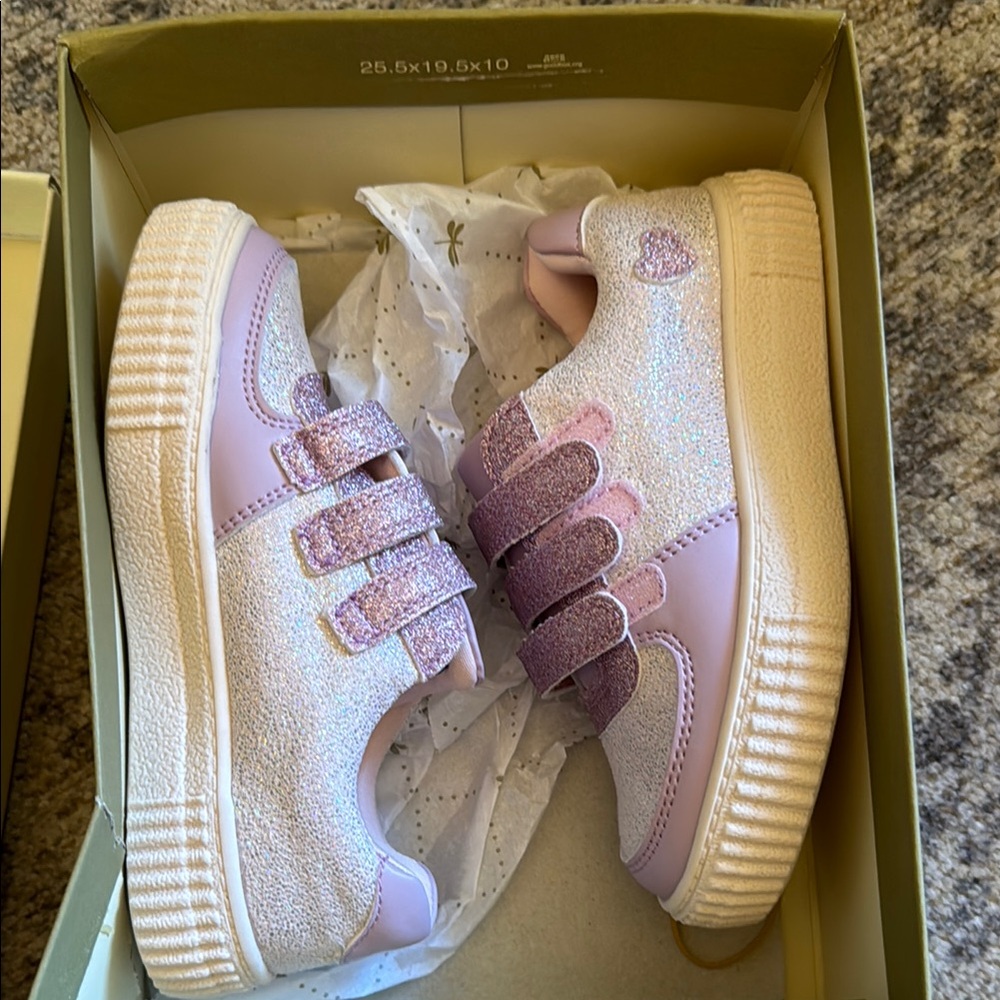 Brand new in box! Kids Glitter Sneakers - Purple
